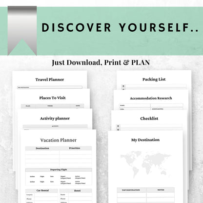 Travel Planner & Organizer Bundle