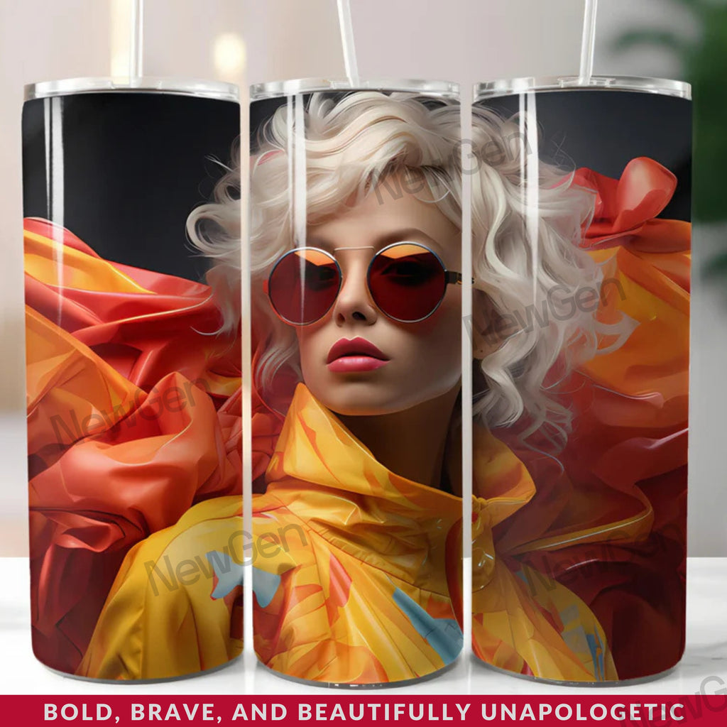 Colorful Nineties Vibes 20oz Tumbles Wraps 300 DPI