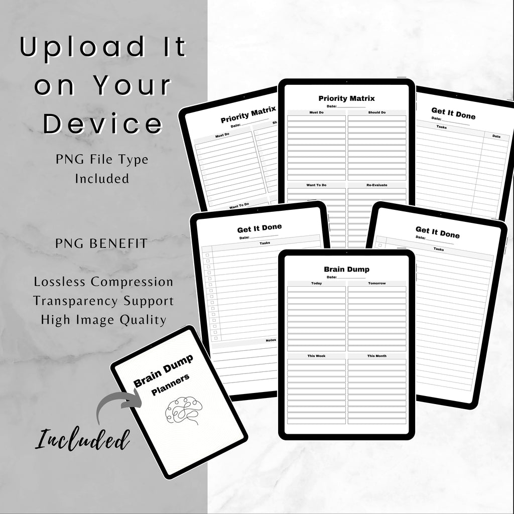 Brain Dump Planner Bundle