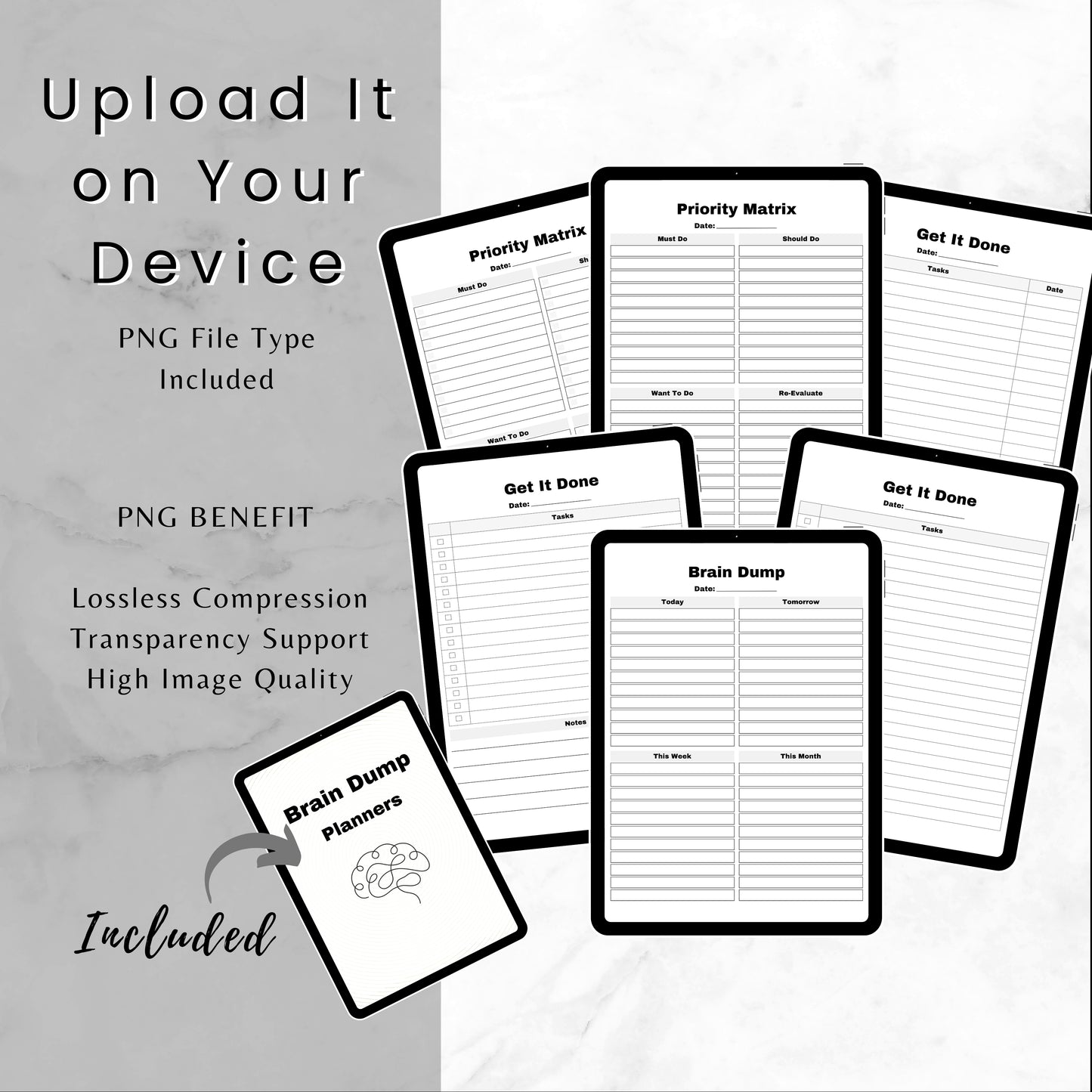 Brain Dump Planner Bundle