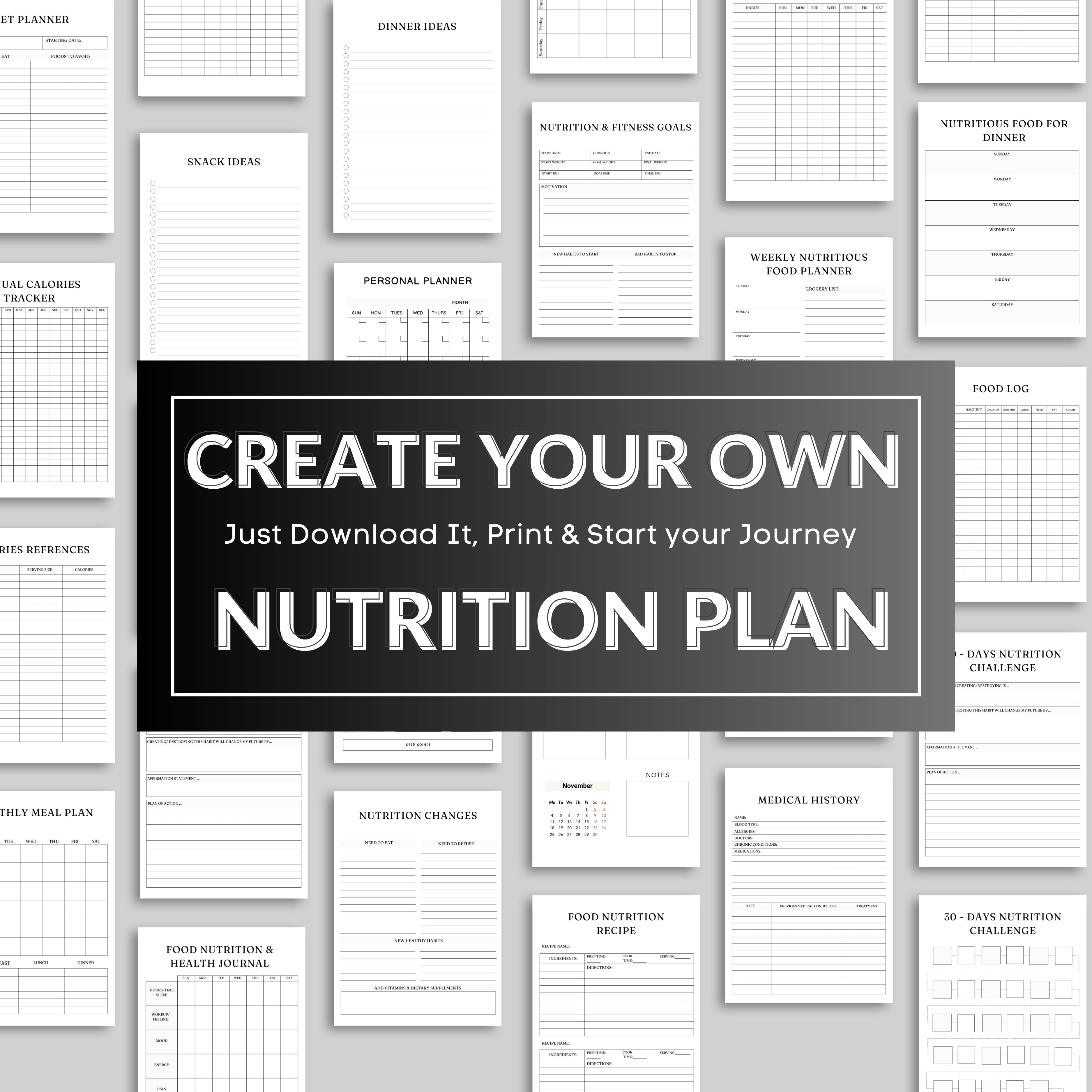 Nutrition Planner Bundle