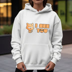 I See You - Grumpy Orange Cat with Deal With It Sunglasses Meme Humor Artwork