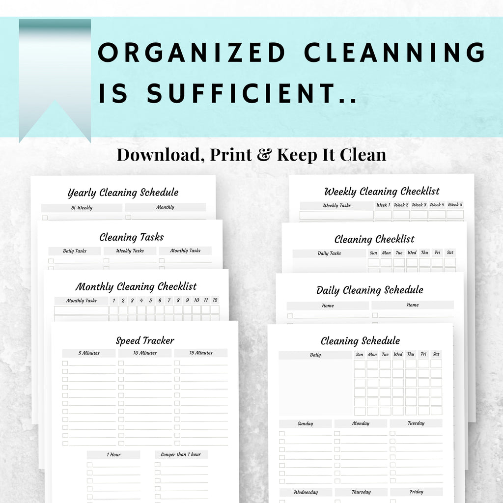 Cleanning Planner Bundle