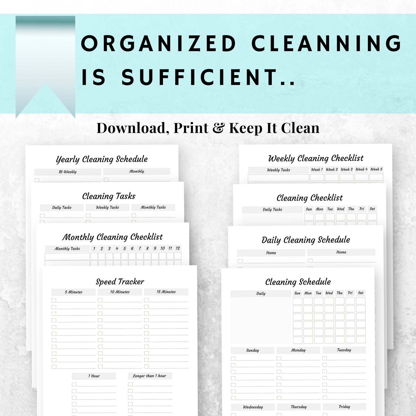 Cleanning Planner Bundle
