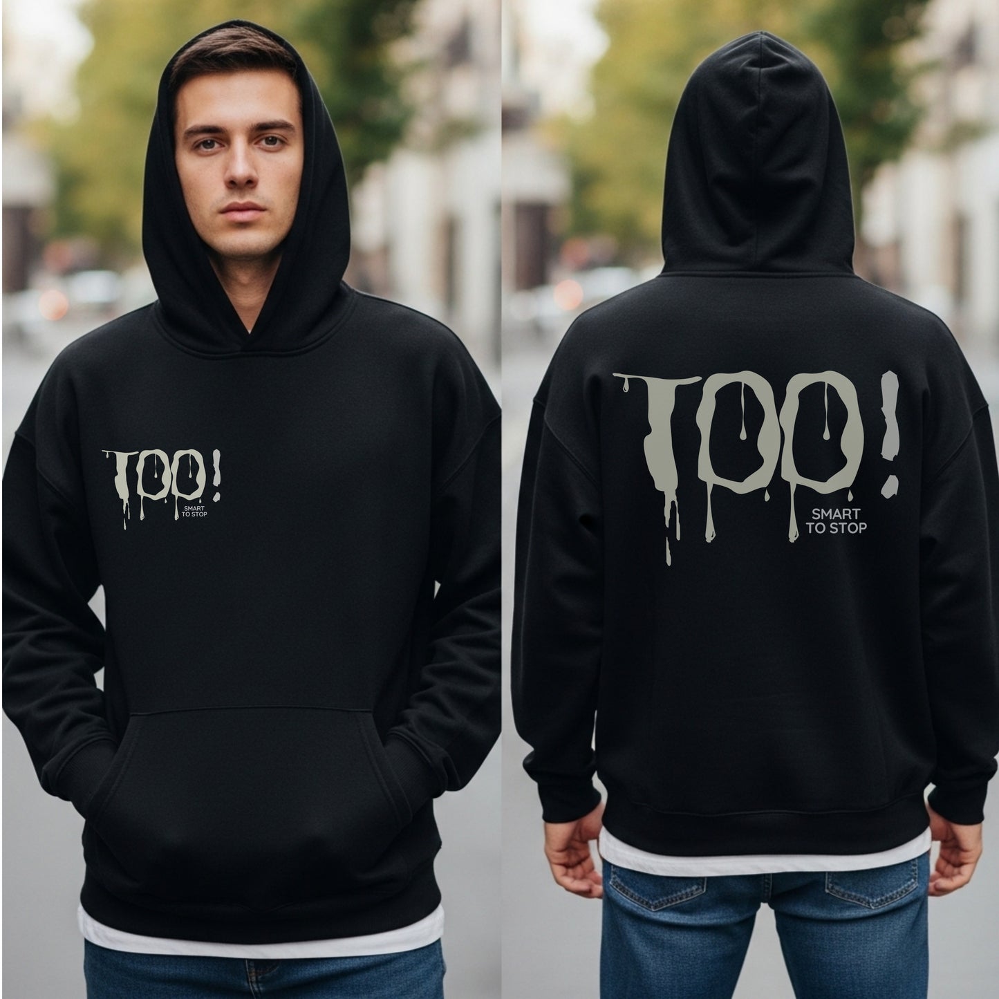 Too Smart To Stop - Horror Dripping Statement Artwork