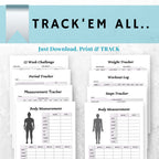 2026 Fitness Planner & Trackers Bundle