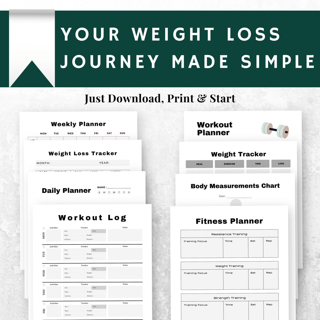 Weight Loss Planner Bundle