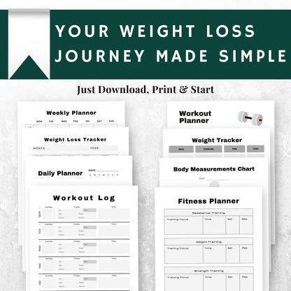 Weight Loss Planner Bundle