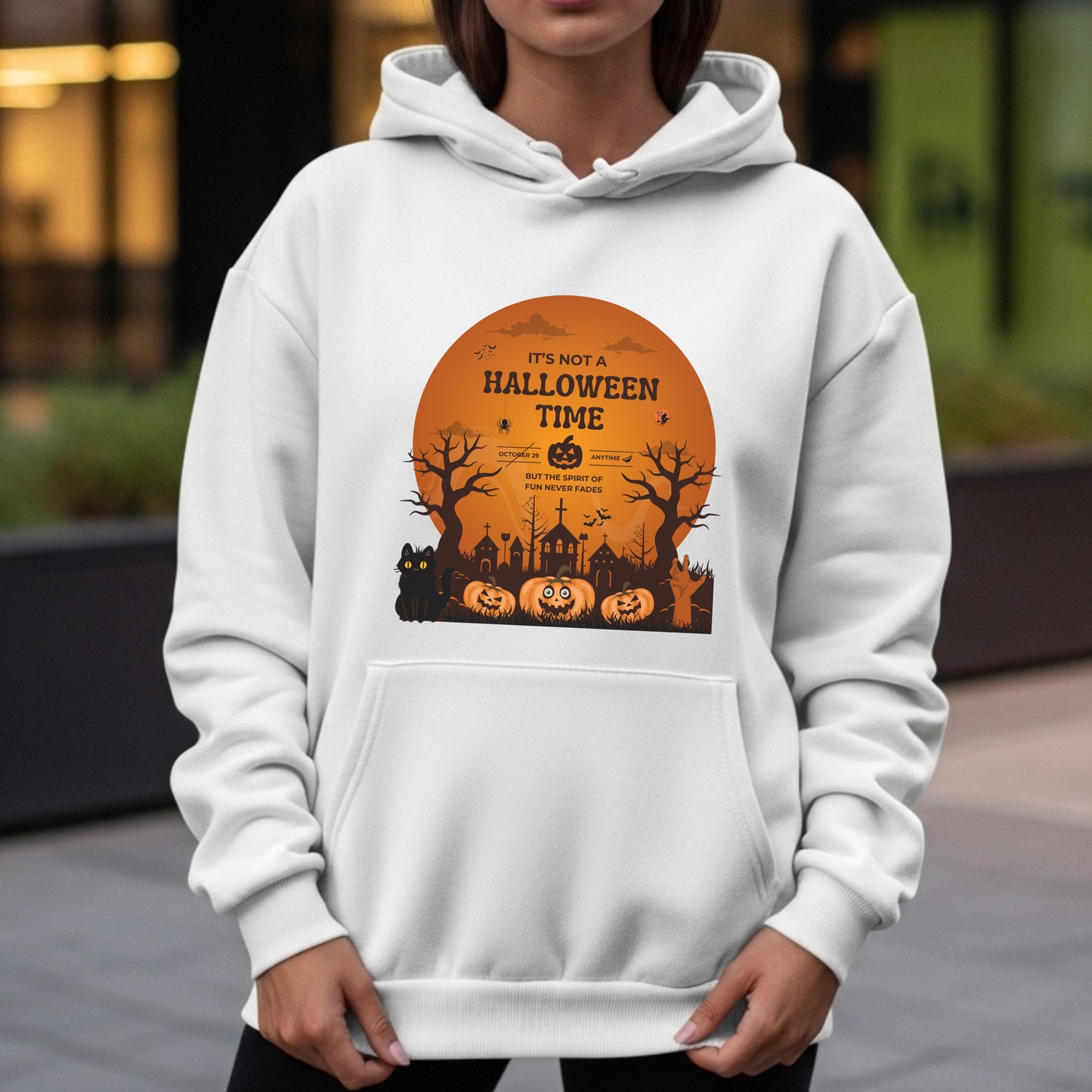 It's Not A Halloween Time Anytime - Year-Round Spooky Spirit Celebration Declaration Artwork