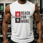 Reach For More - Fitness Barbell Ambition Statement Artwork