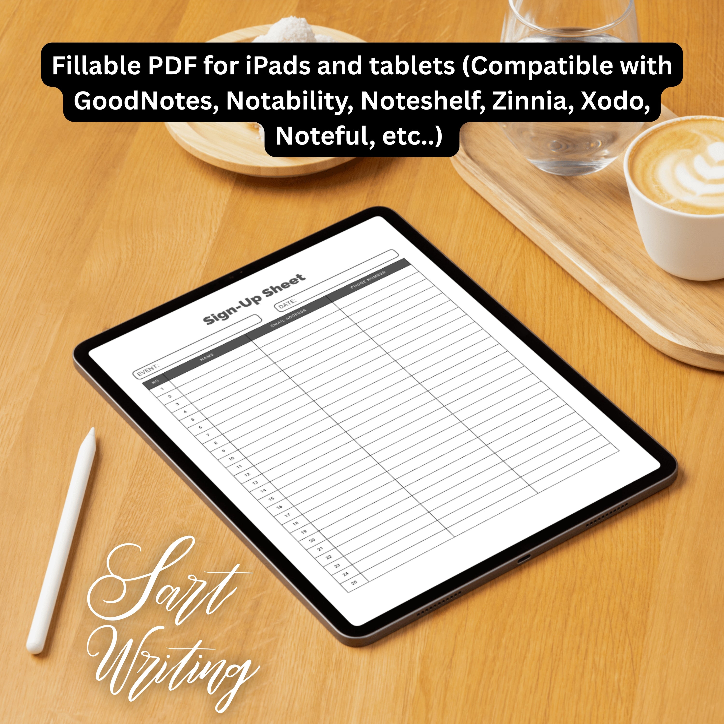 Contacts' Sign Up Sheet