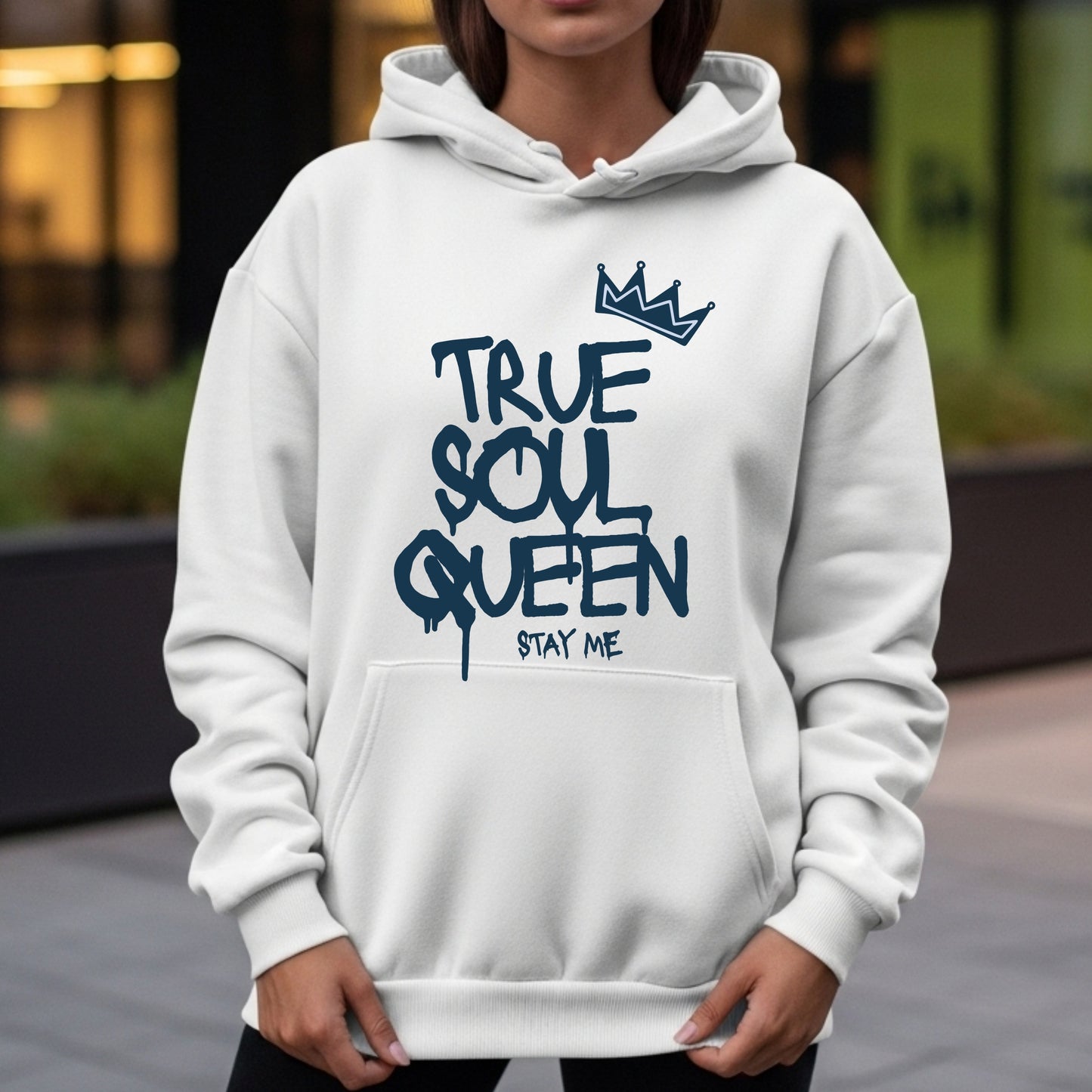 True Soul Queen Stay Me - Crowned Authenticity Self-Love Empowerment Statement Artwork
