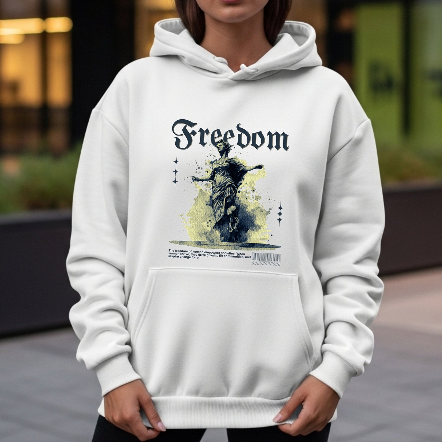 Freedom - Artistic Woman Silhouette Empowerment Movement Liberty Statement Artwork