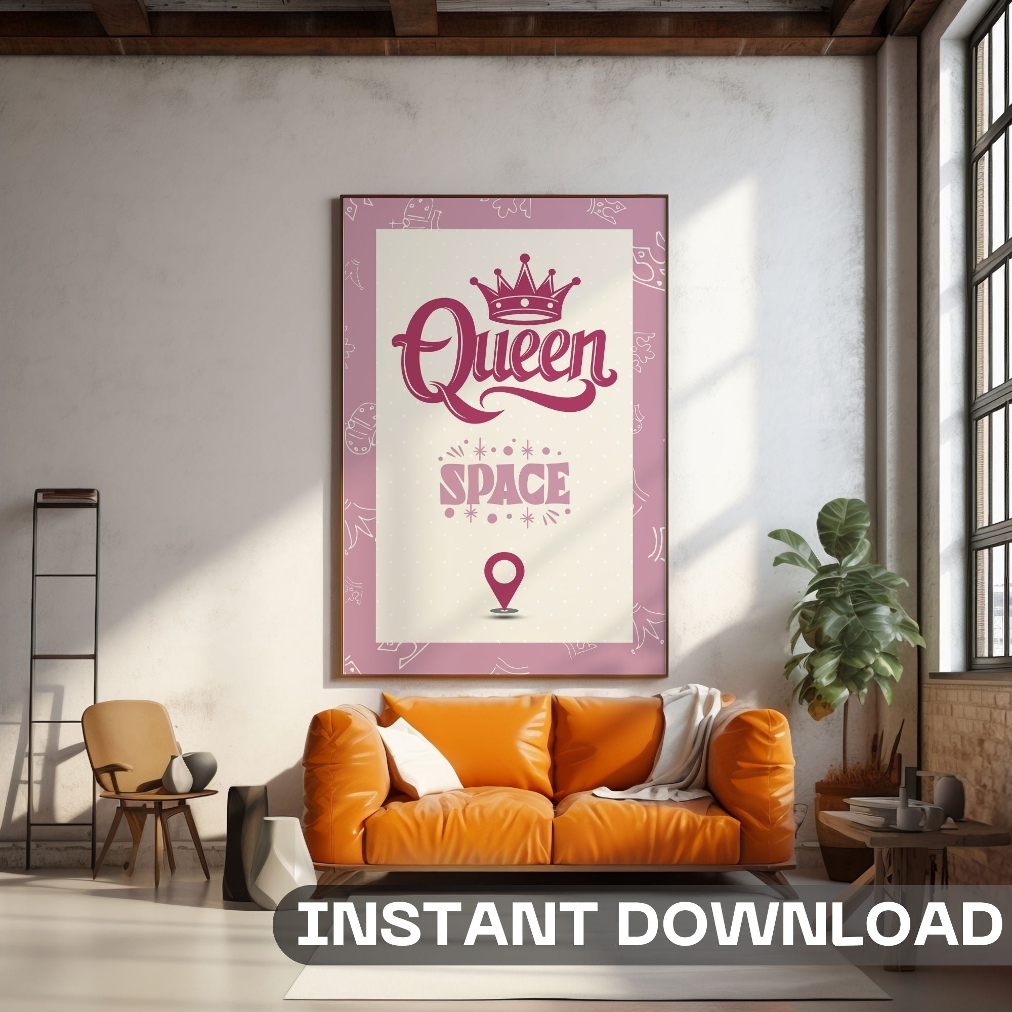 Queen Space - Royal Empowerment Wall Art