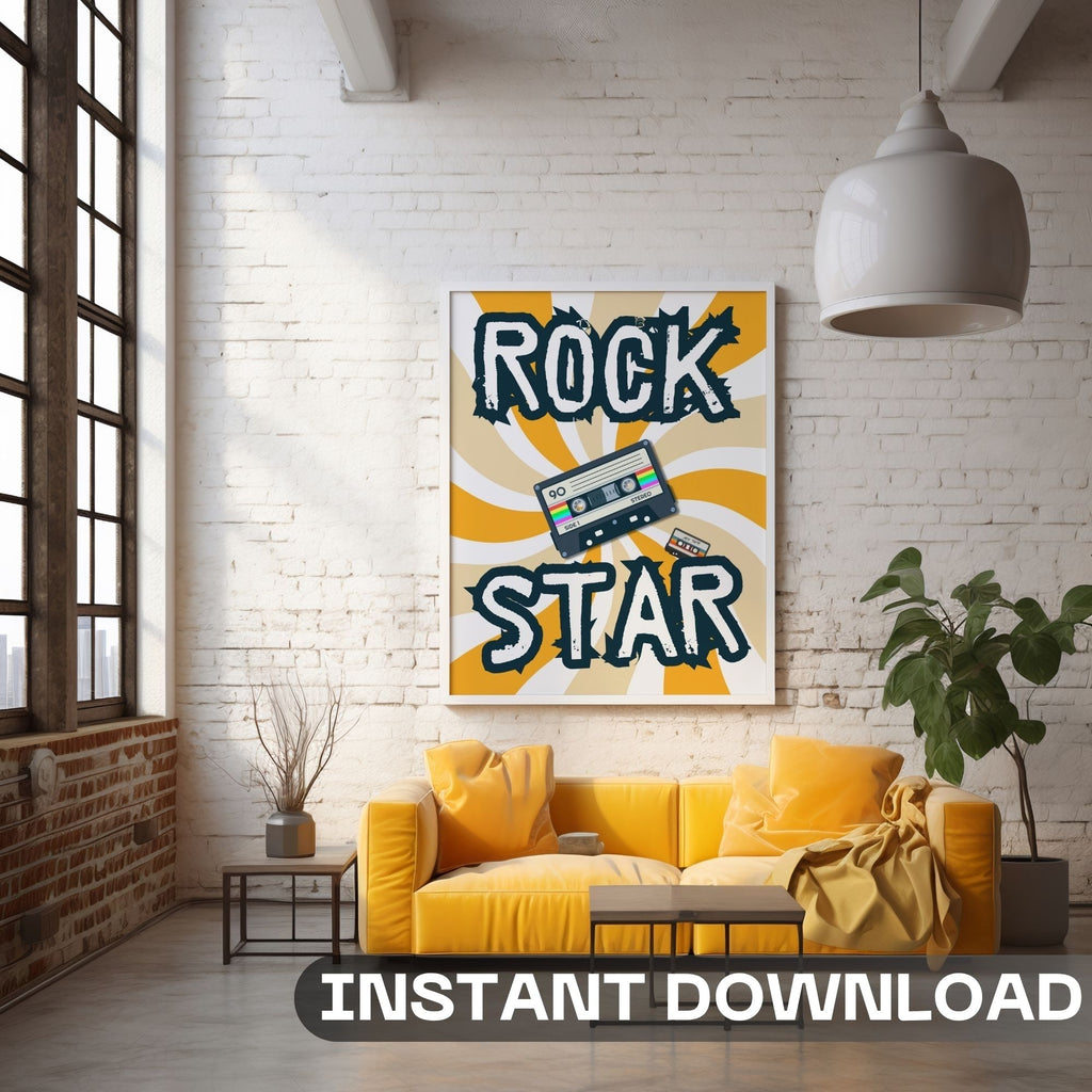 Rock Star Retro Wall Art