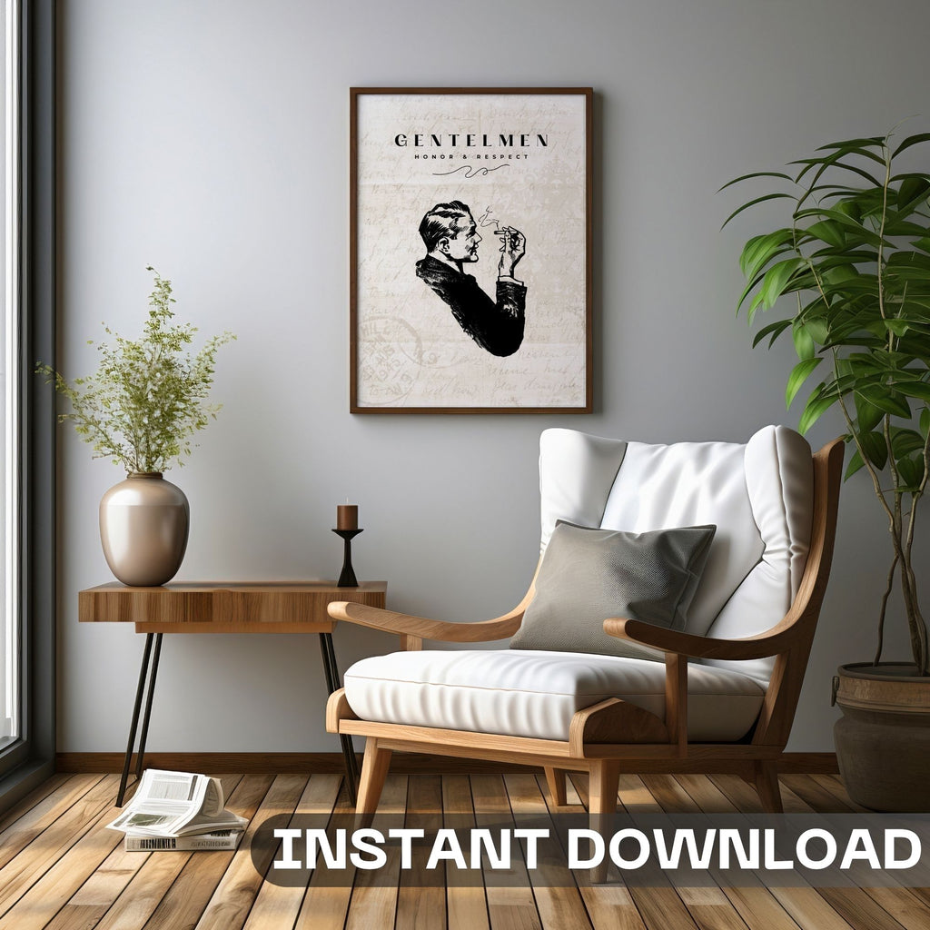 Gentlemen - Vintage Wall Art with Classic Sophistication
