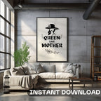 Queen Like Mother - Elegant Maternal Bond Wall Art