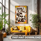 Classy & True - Retro Vintage Fashion Wall Art | 70s Style Woman Poster