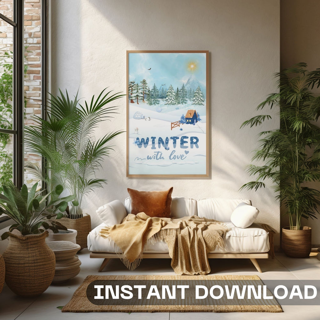 Winter With Love - Cozy Iced Time Landscape Wall Art