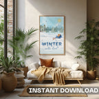 Winter With Love - Cozy Iced Time Landscape Wall Art