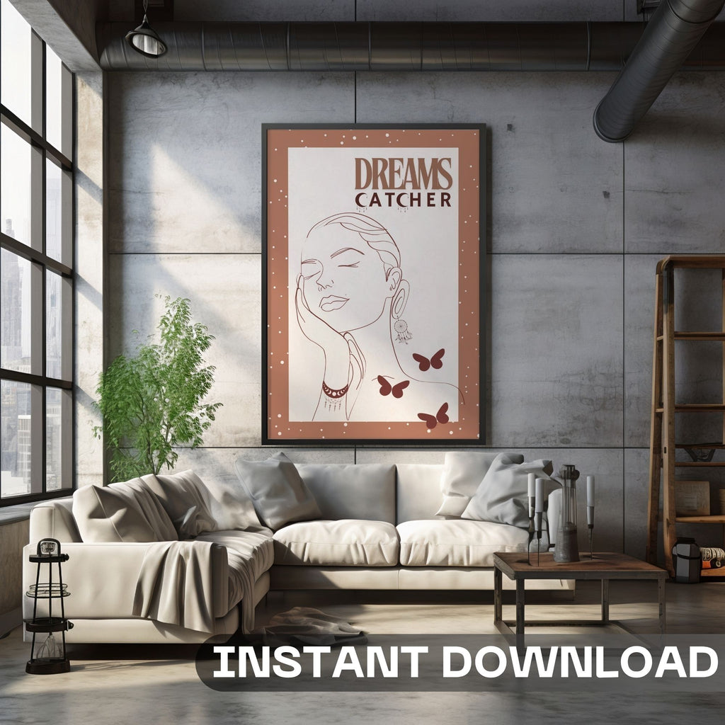 Dreams Catcher - Boho Feminine Empowerment Wall Art
