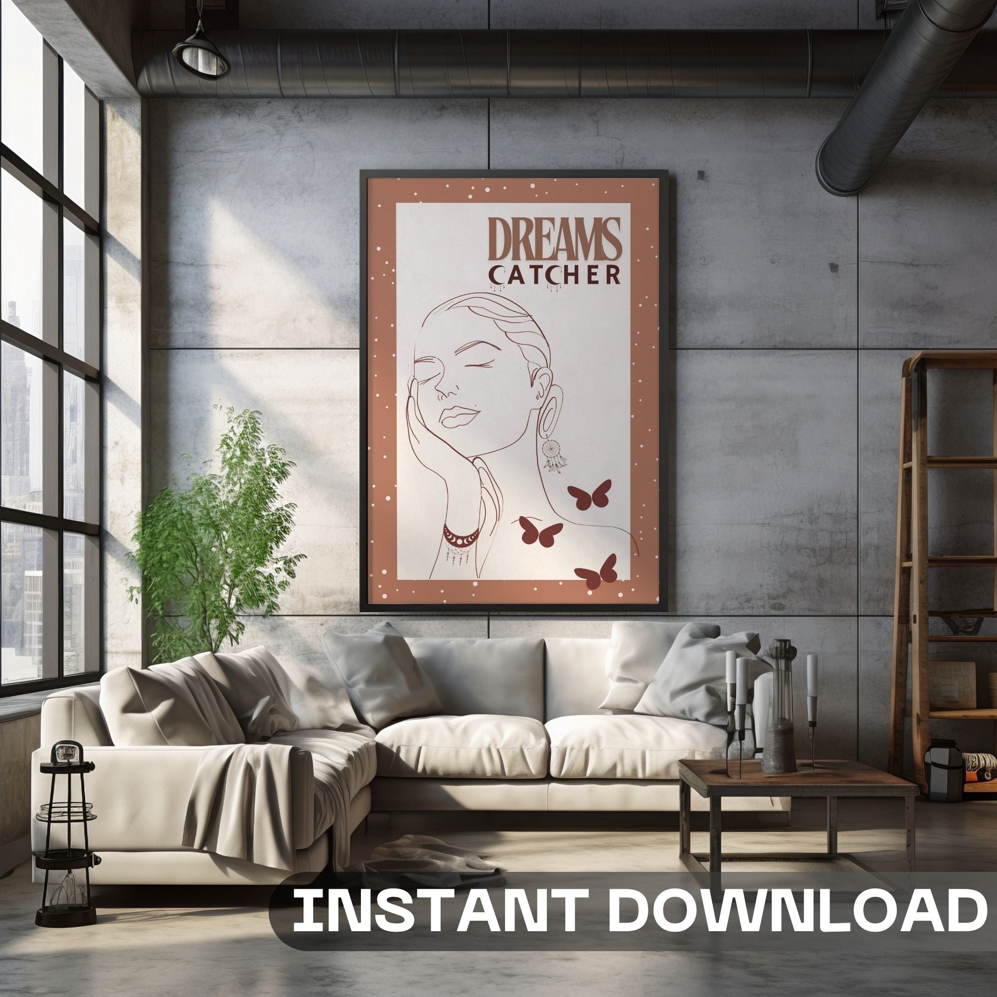 Dreams Catcher - Boho Feminine Empowerment Wall Art