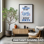 Big Dreams is My Destiny Stay Focus - Motivational Typography Wall Art
