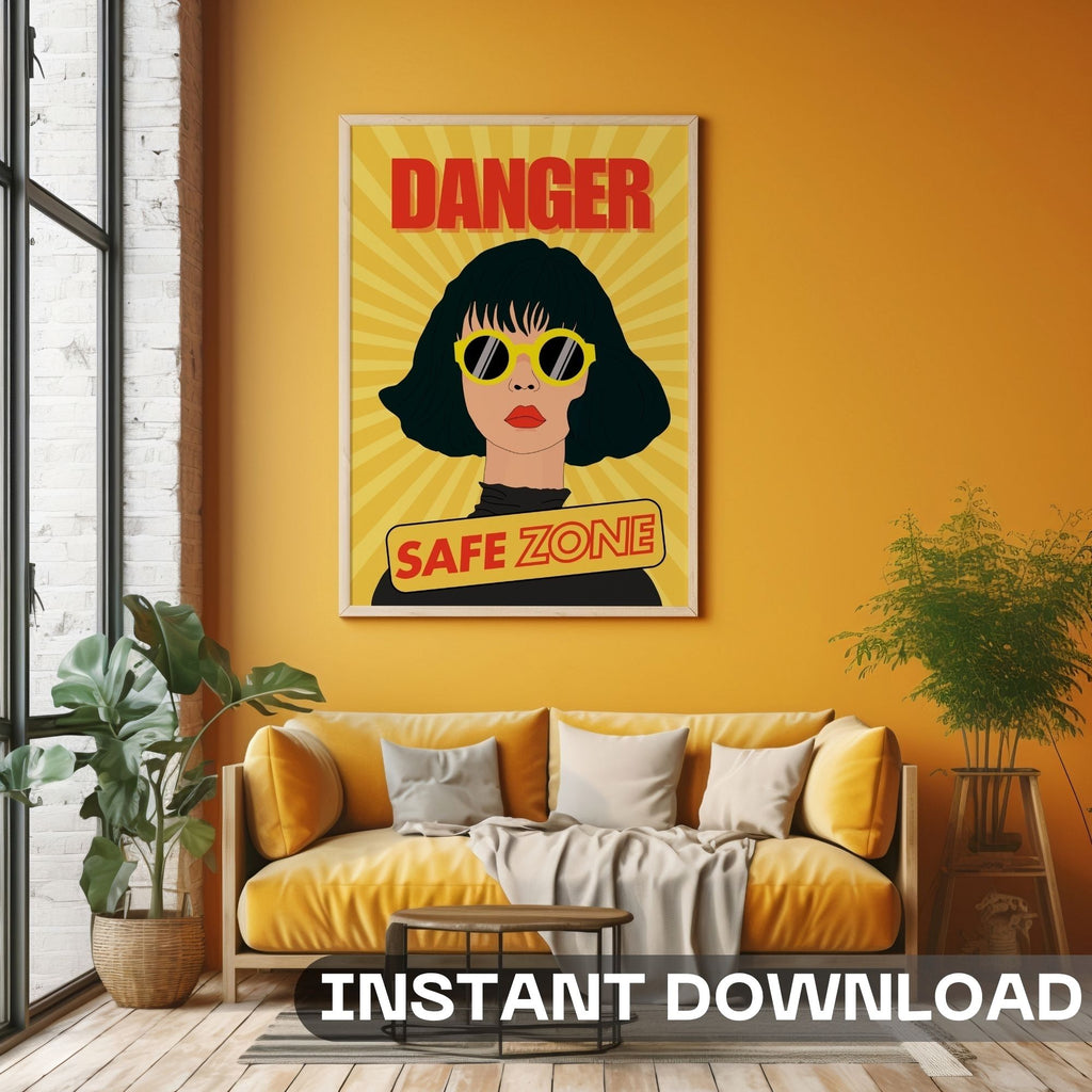 Danger: Safe Zone - Bold Confidence Wall Art