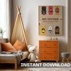 My Future Garage Favorite Cars Wall Art
