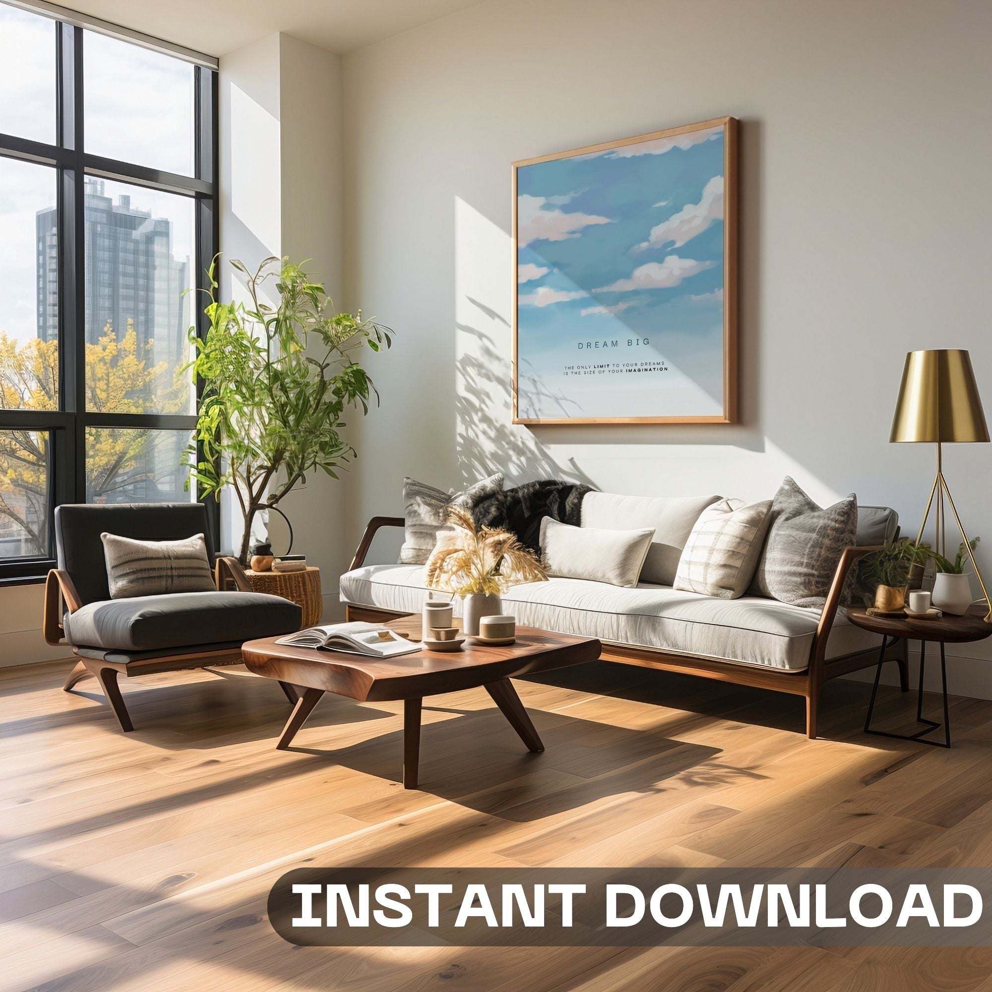 Dream Big - The Only Limit Is Your Imagination Inspirational Wall Art