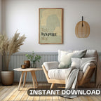 You Inspire Me - Minimalist Silhouette Inspiration Wall Art | Abstract Portrait Poster