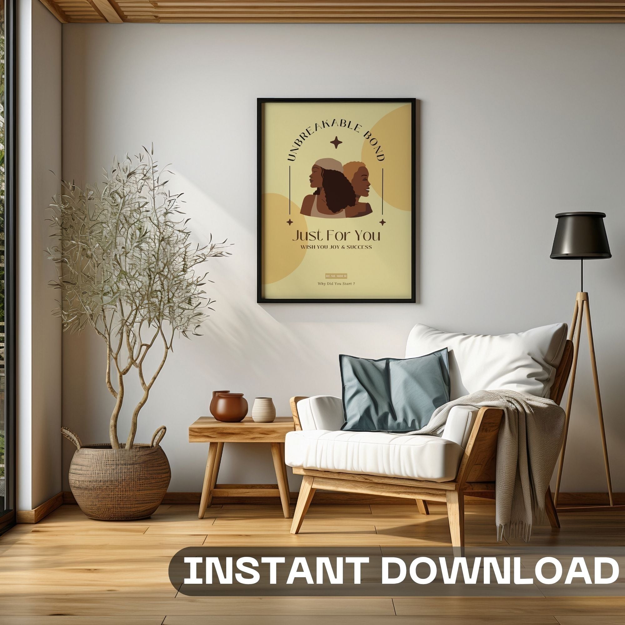 Unbreakable Bond - Sisterhood Empowerment Wall Art