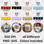 Free Mind - Cute Meditating Koala Zen Mindfulness Mental Freedom Statement Artwork