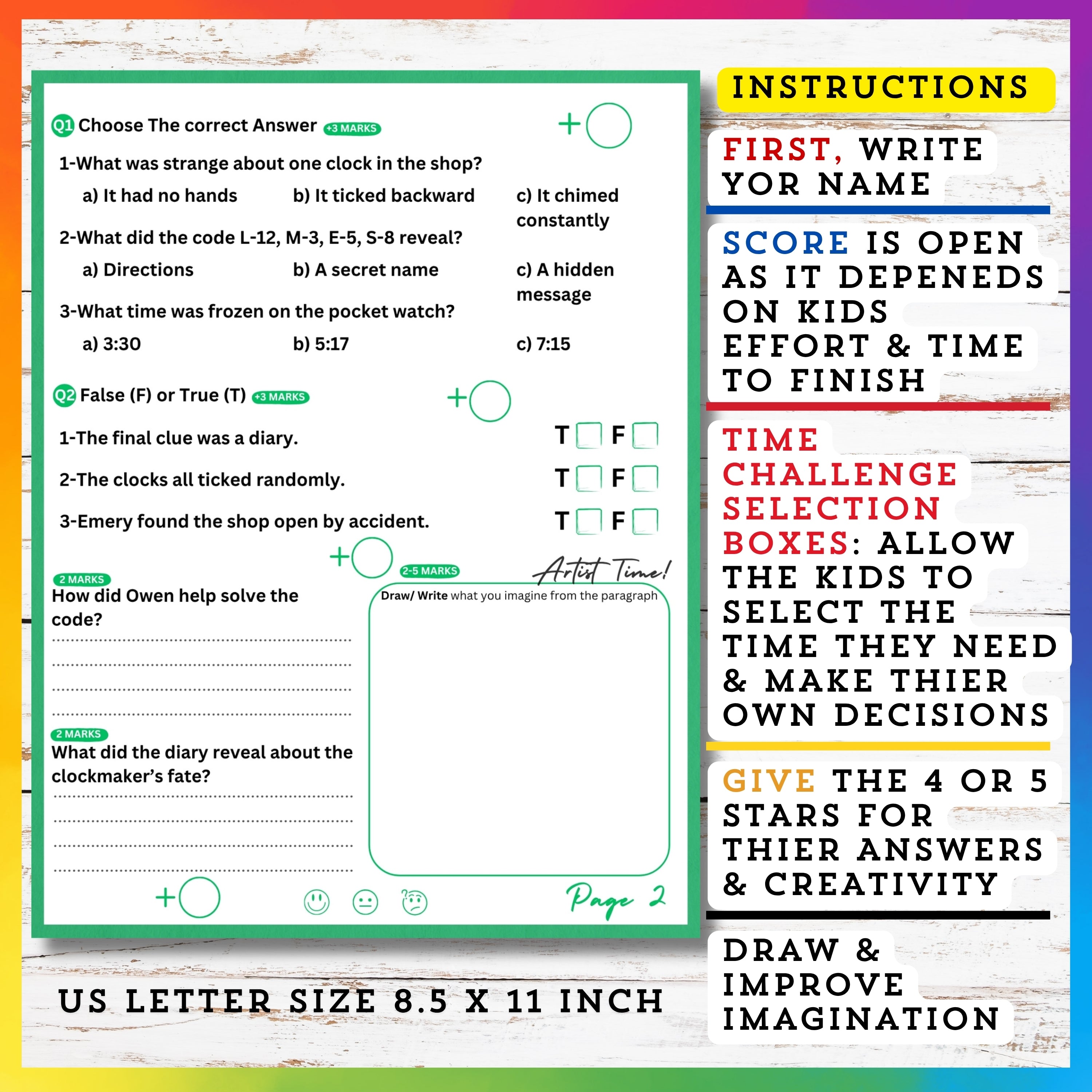 Time & Clocks' Reading Stories