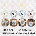 Patience Kindness Faith Love - Circular Virtue Dove Peace Statement Artwork