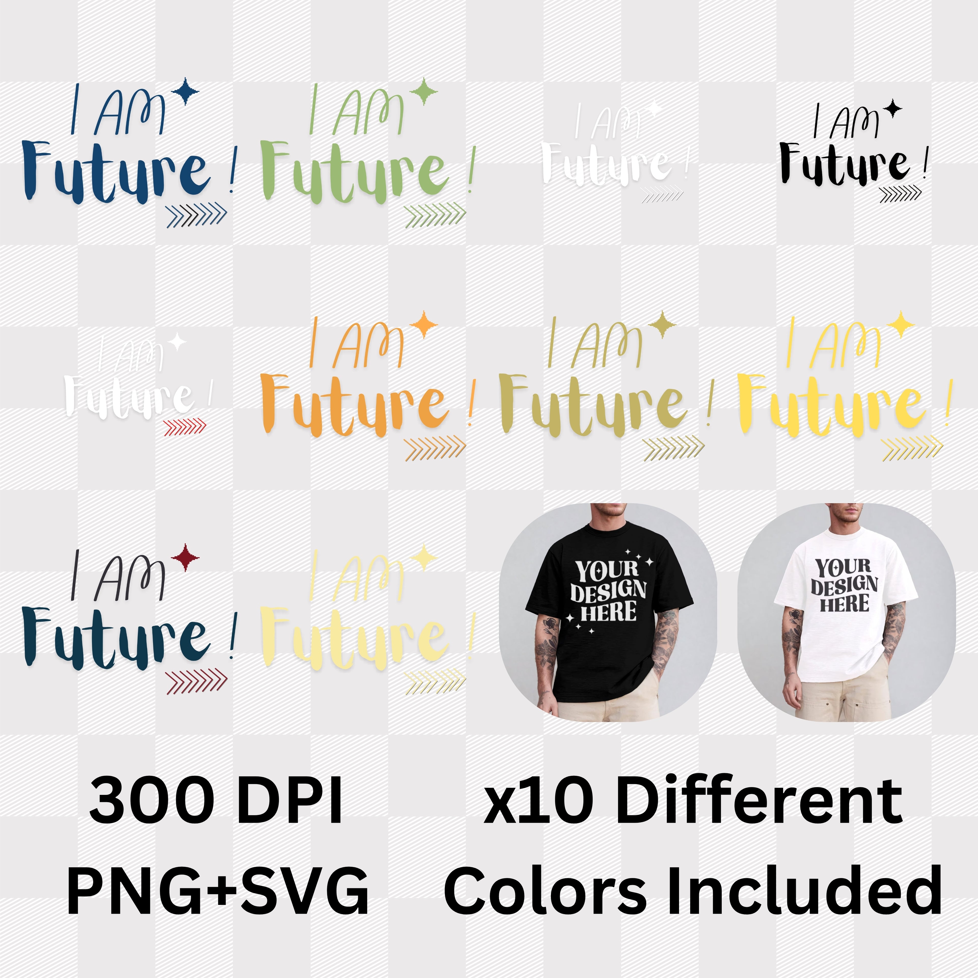 I Am Future - Motivational Affirmation Statement Artwork