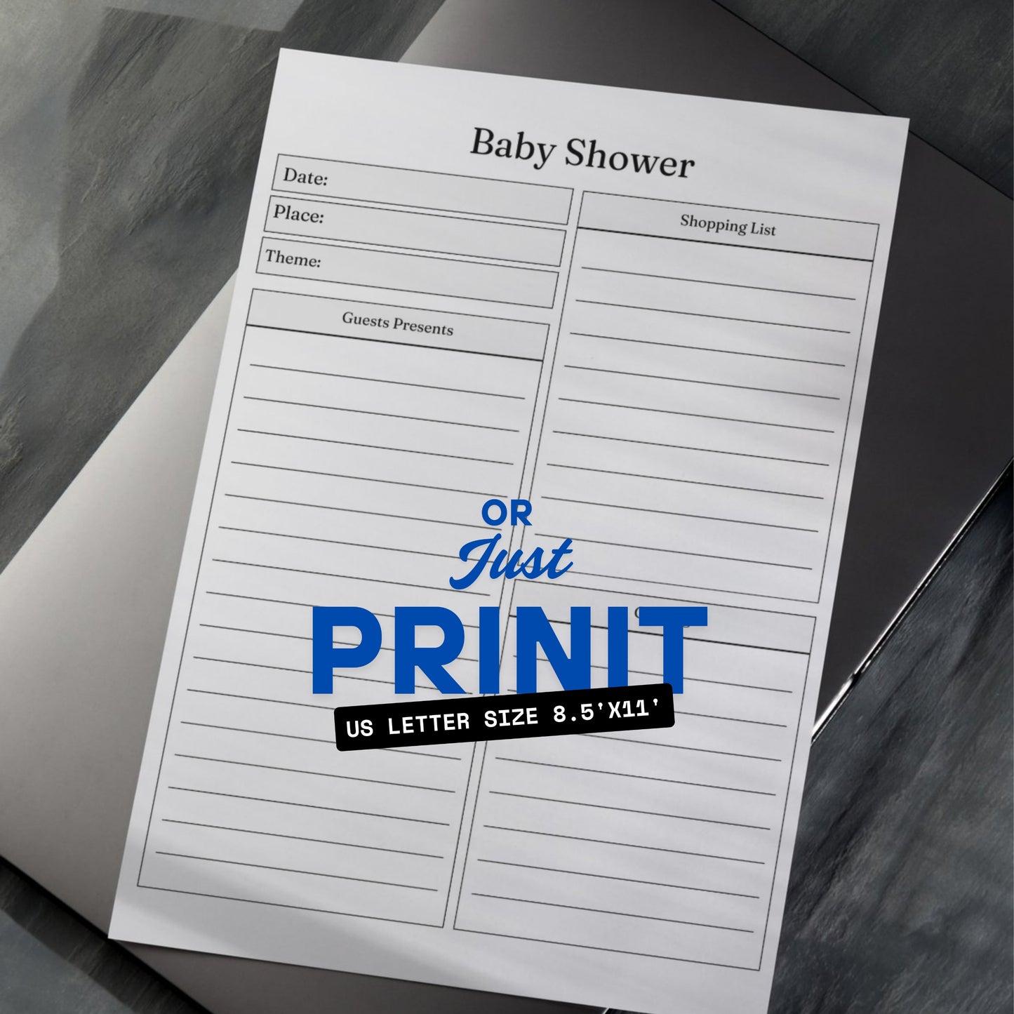 Baby Shower Planner