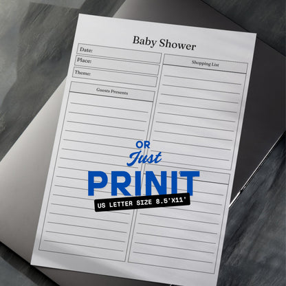 Baby Shower Planner