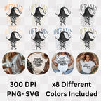 Spooky Dreams Mind Control - Gothic Witch Hat Skull Halloween Statement Artwork