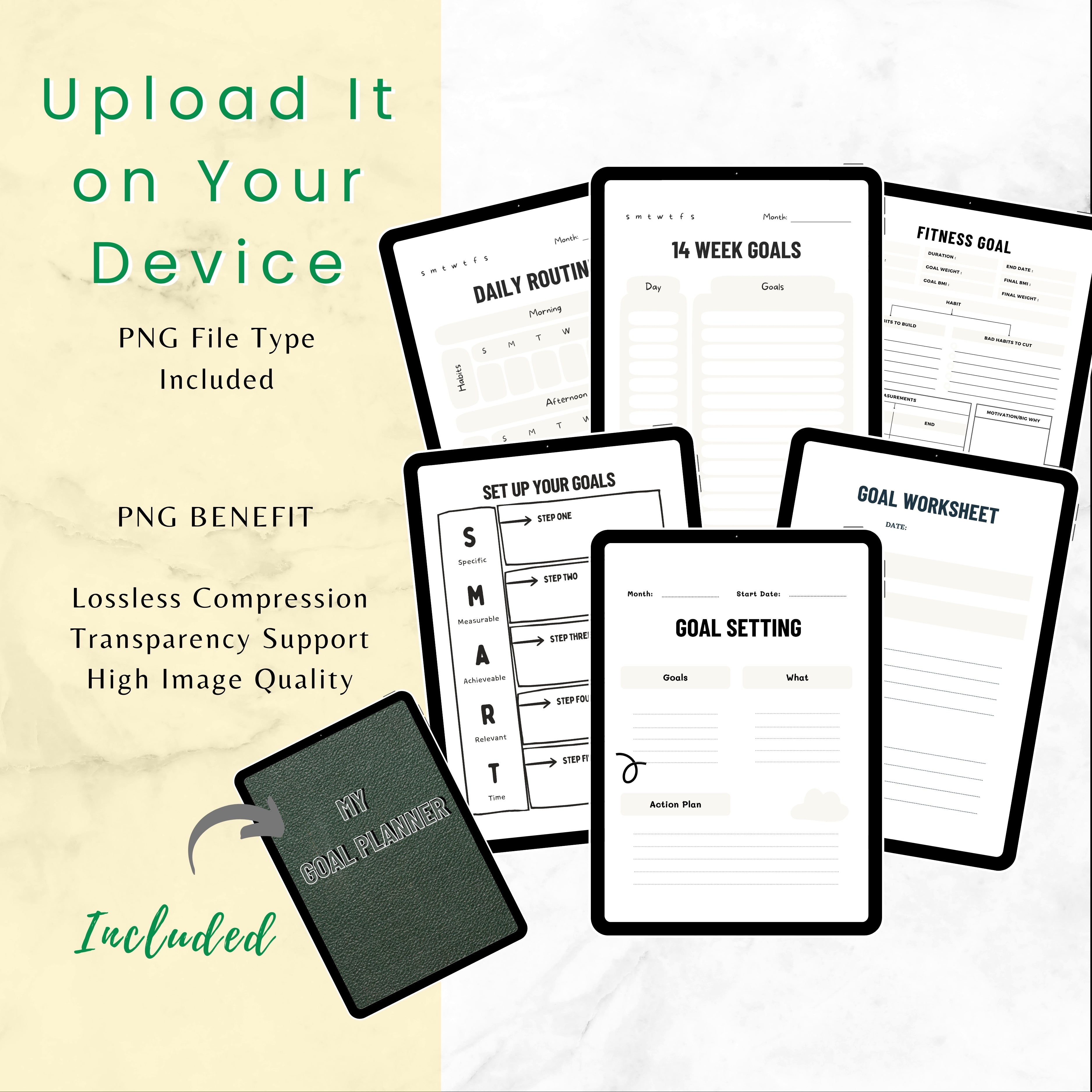 Goal Achieving Planner Bundle