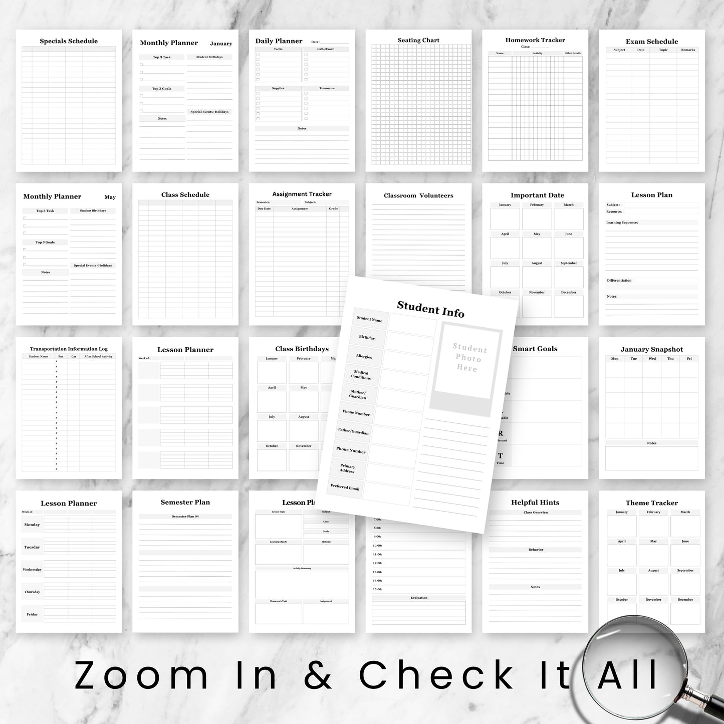 The Teacher Planner Bundle x2 Colors