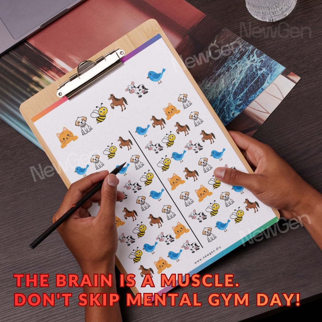 Brain Gym Bundle - 125 Premium Printable Cognitive Activity Sheets
