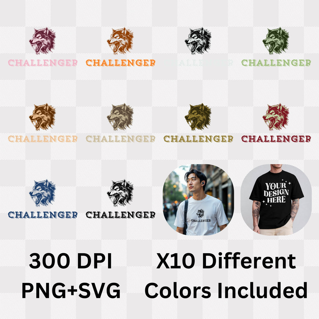 Challenger - Wolf Determination Statement Artwork