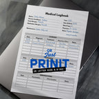 Medical Logbook Paper Sheet