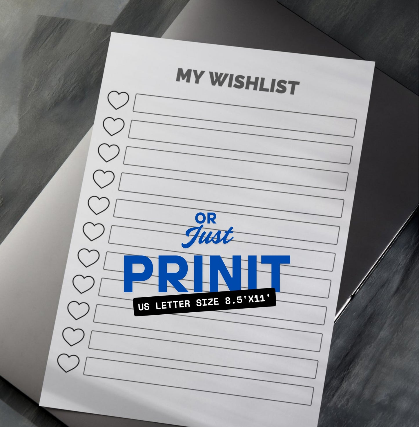 My Wishlist Personal Paper
