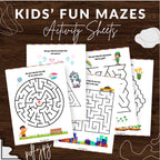 Kids Mazes Fun Printables Sheets