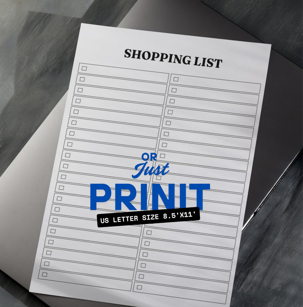 Shopping List Tracker & Planner