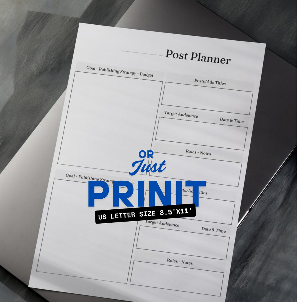 Post Publishing Planner