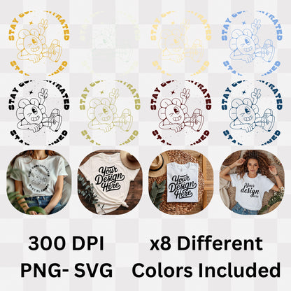 Stay Concentrated Stay Planned - Cartoon Focus Productivity Organization Statement Artwork