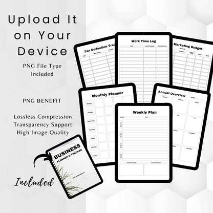Business Planner & Tracker File Sheets
